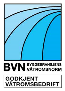 Logo av BVN - Godkjent våtromsbedrift